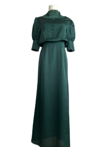 DECOLLETE LACE EMPIRE DRESS