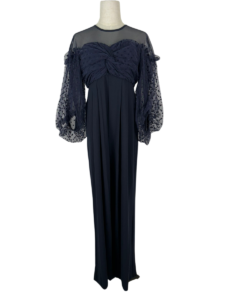 flocky dot pants dress