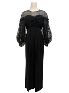 flocky dot pants dress