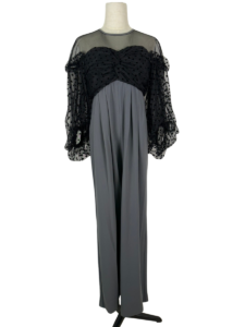 flocky dot pants dress