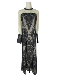 damask gather dress