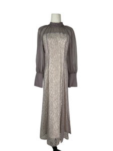 leaf lace dress