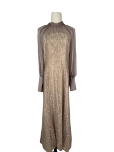 leaf lace dress