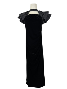 drape velour dress