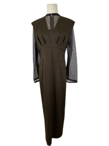 V line jacquard dress