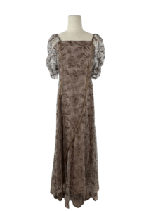 wave piping frare dress