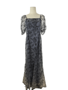 wave piping frare dress
