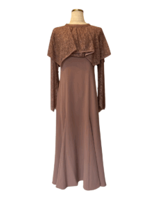 layered cape dress