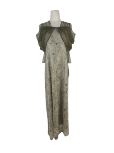 tulle drape spangle dress