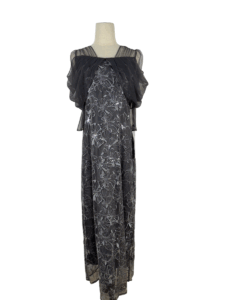 tulle drape spangle dress