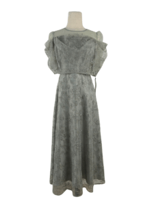 ドレープラメ刺繍ドレス