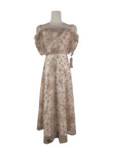 ドレープラメ刺繍ドレス