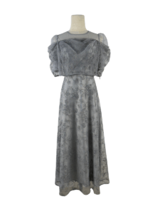 ドレープラメ刺繍ドレス