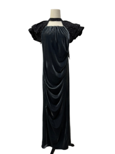 drape velour dress