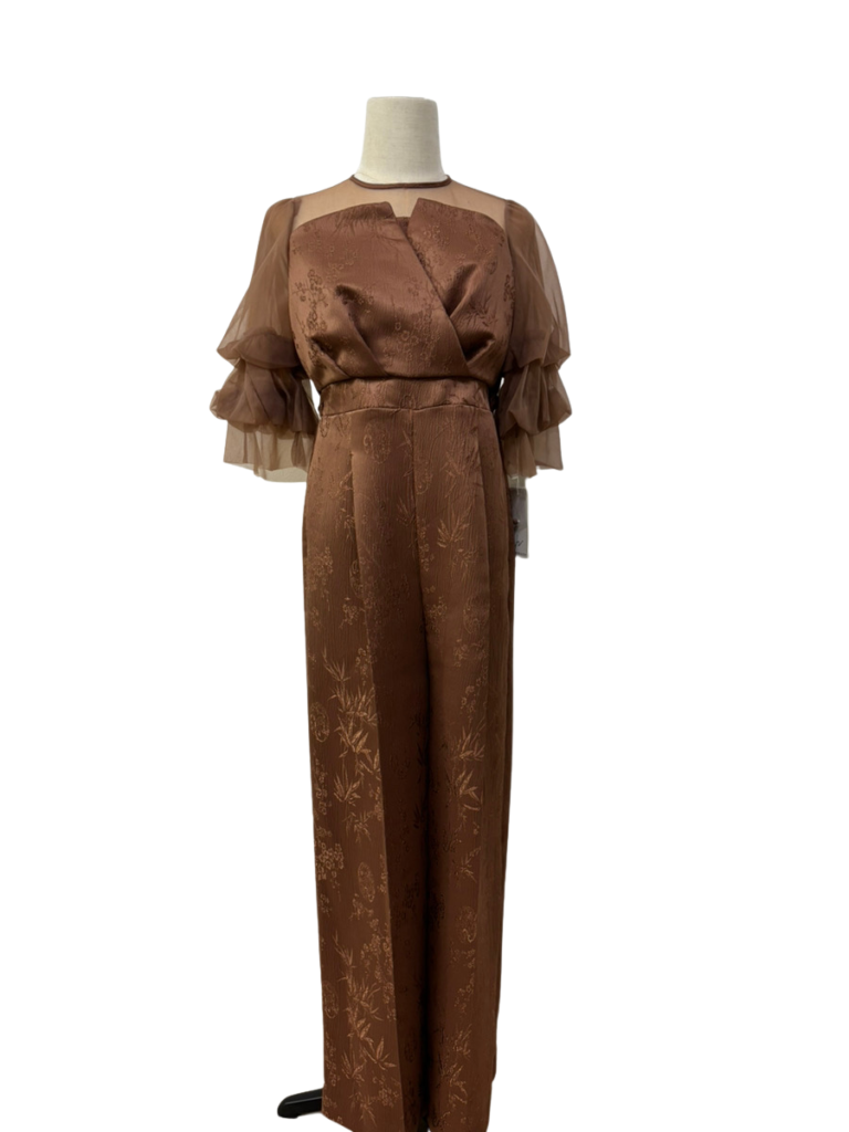 レースジャガードオールインワンドレス