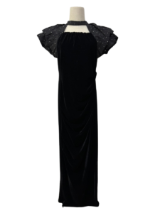 drape velour dress