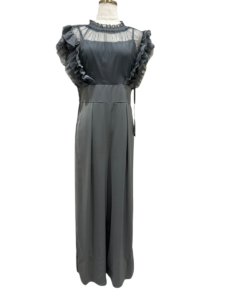 Frilled highwaist wide pants