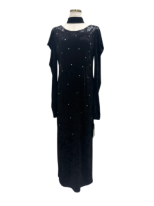 pearl glow velour dress