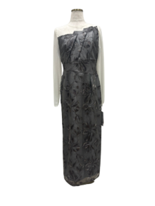 pleated front flower dress