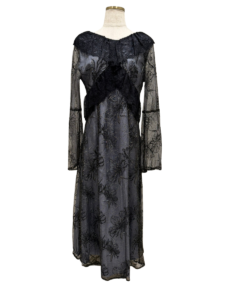 cross lace flower dress
