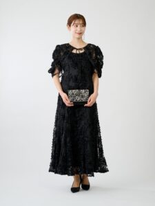 FLOCKING BOLERO DRESS