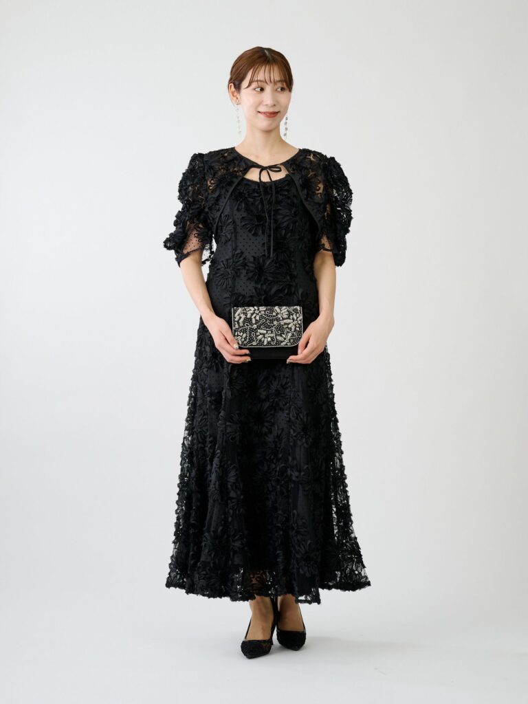 FLOCKING BOLERO DRESS
