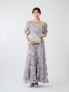 FLOCKING BOLERO DRESS