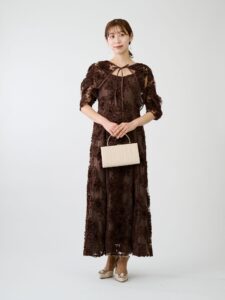 FLOCKING BOLERO DRESS